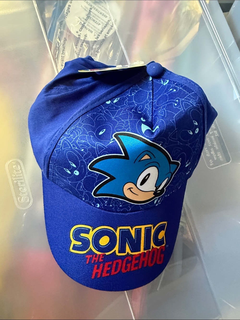 Sonic The Hedgehog Kids Blue Baseball Cap